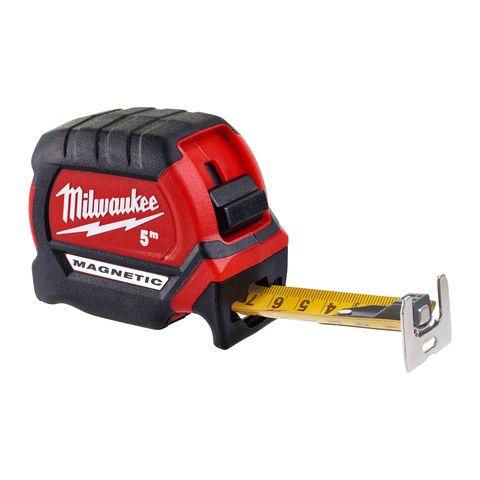 Milwaukee Premium-Bandmass breit 5 m, 27 mm breit magnetisch<br>