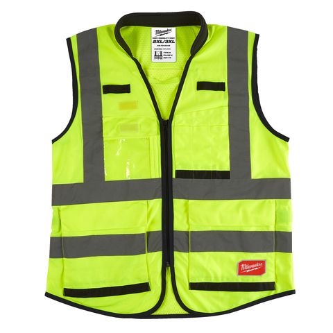 Milwaukee Premium Warnschutzweste gelb, Grösse 2XL/3XL<br>