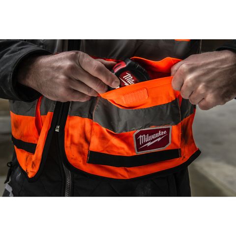 Milwaukee Premium Warnschutzweste orange, Grösse 2XL/3XL<br>