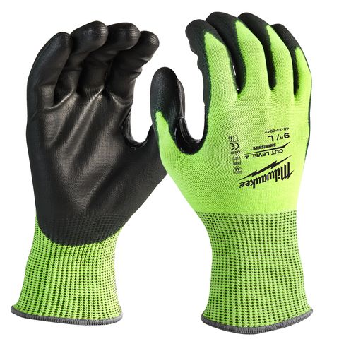 Milwaukee Schnittschutzhandschuhe Klasse 4/D, HI-VIS, Grösse S<br>