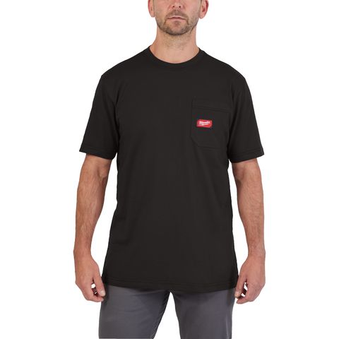 Milwaukee WTSSBL Arbeits-T-Shirt, Grösse L, schwarz<br>