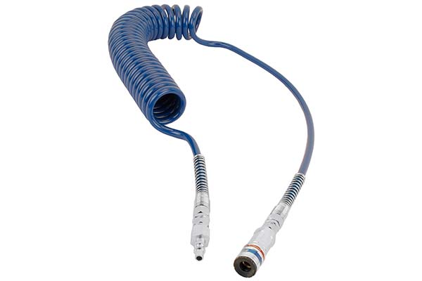 PU-Spiralschlauch, blau - 6,5/10mm / Schlauchlänge 5m - Arbeitslänge 4m <br>