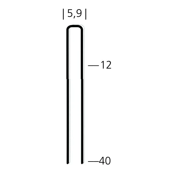 Revotool Heftklammern K55 12 mm verzinkt, 9570 St&uuml;ck<br>