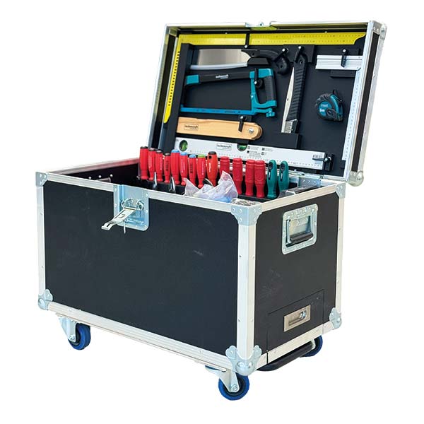 Technocraft PRO Bärtschi Zimmerei-Werkzeugkiste auf Rollen 160-teilig<br>