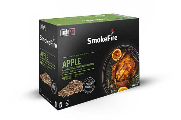 Weber SmokeFire Holzpellets  Apfelholz - 8 kg<br>