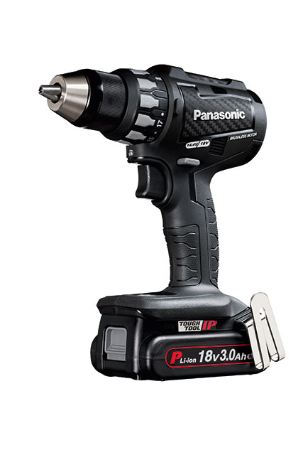 Akku Bohrschrauber Li-ion Panasonic / 2 x 18 V / 3,0 Ah Akku und Ladegerät<br>