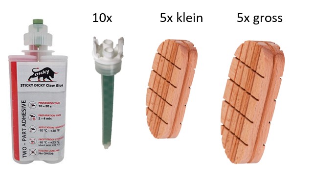 STICKY DICKY - 10er Set (5xklein/5xgross) : 10er Pack (5x kleine / 5x grosse Klötze)