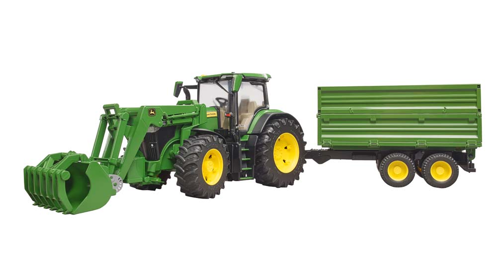 John Deere 7R 350 Frontlader + Anhänger