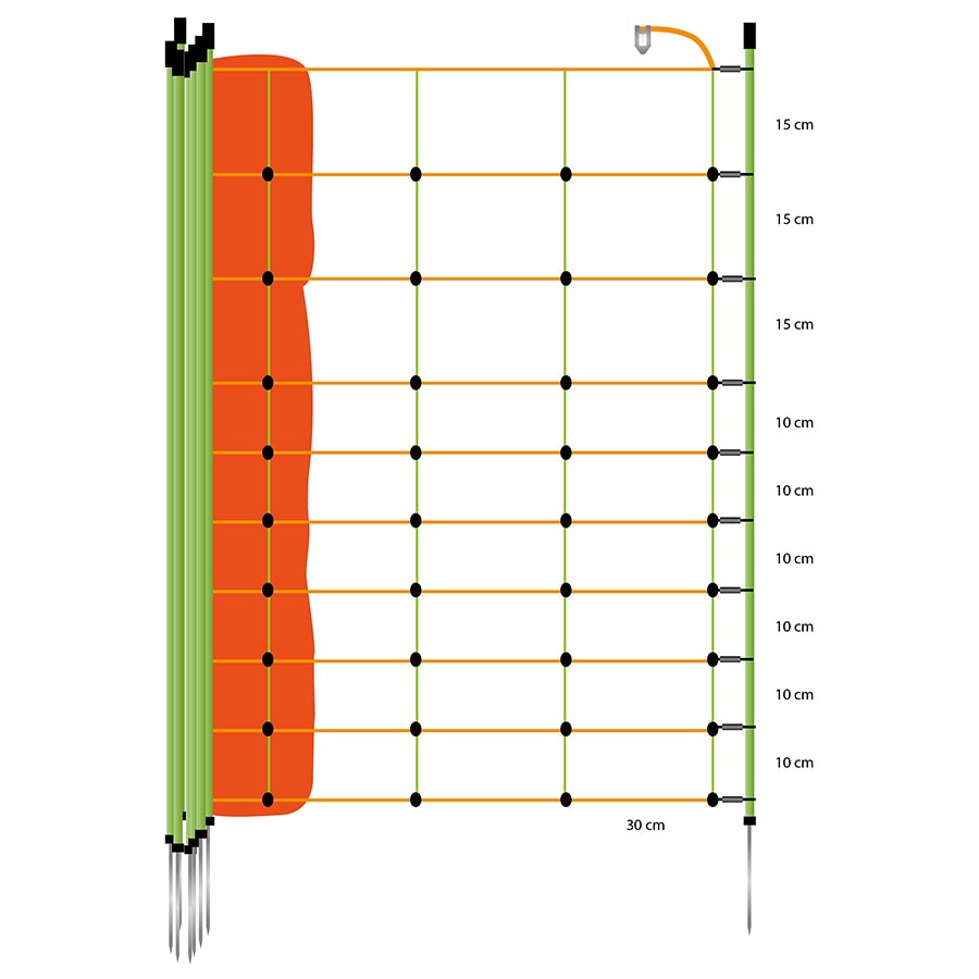 Euronetz orange/gelb