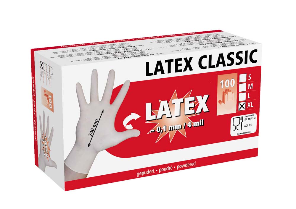 Einmalhandschuhe - Latex Classic