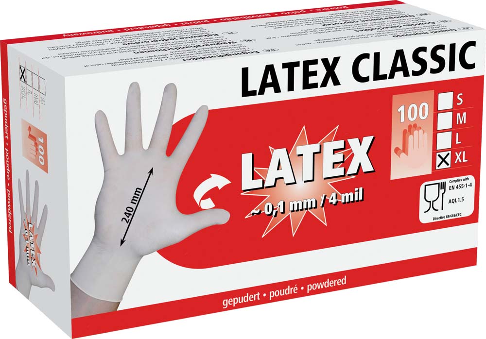 Einmalhandschuhe - Latex Classic