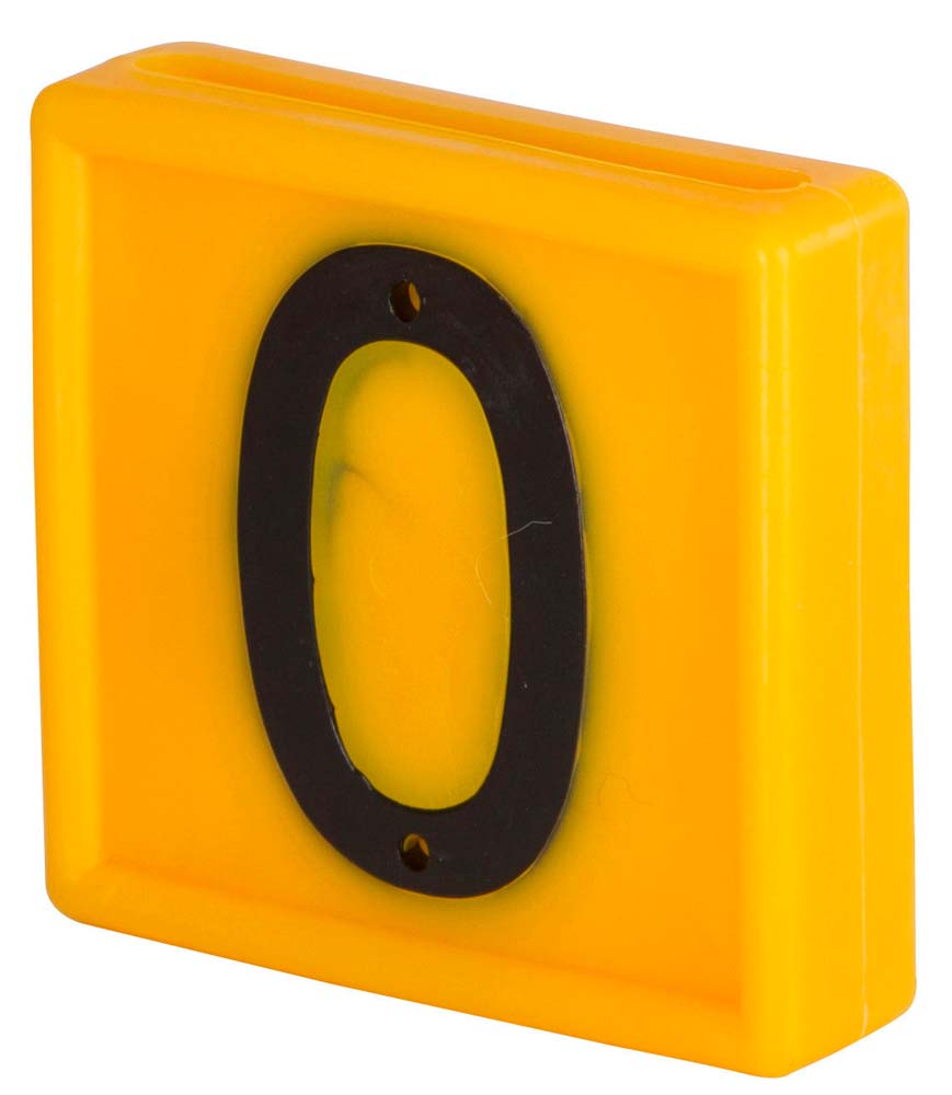 Nummernblock, gelb Nummer / Anzahl: 0