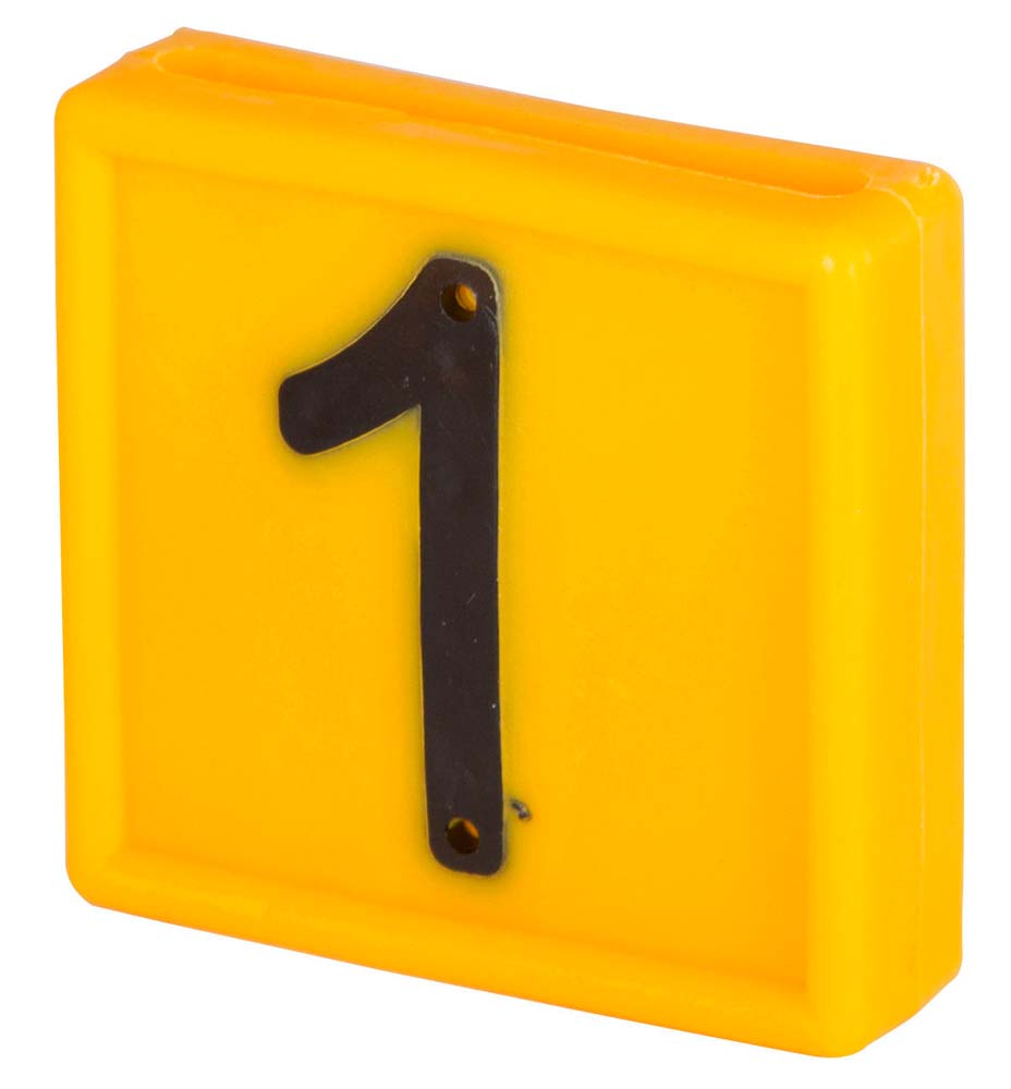 Nummernblock, gelb Nummer / Anzahl: 1