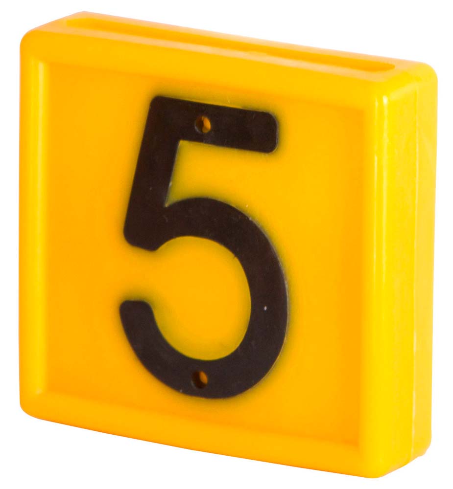 Nummernblock, gelb Nummer / Anzahl: 5