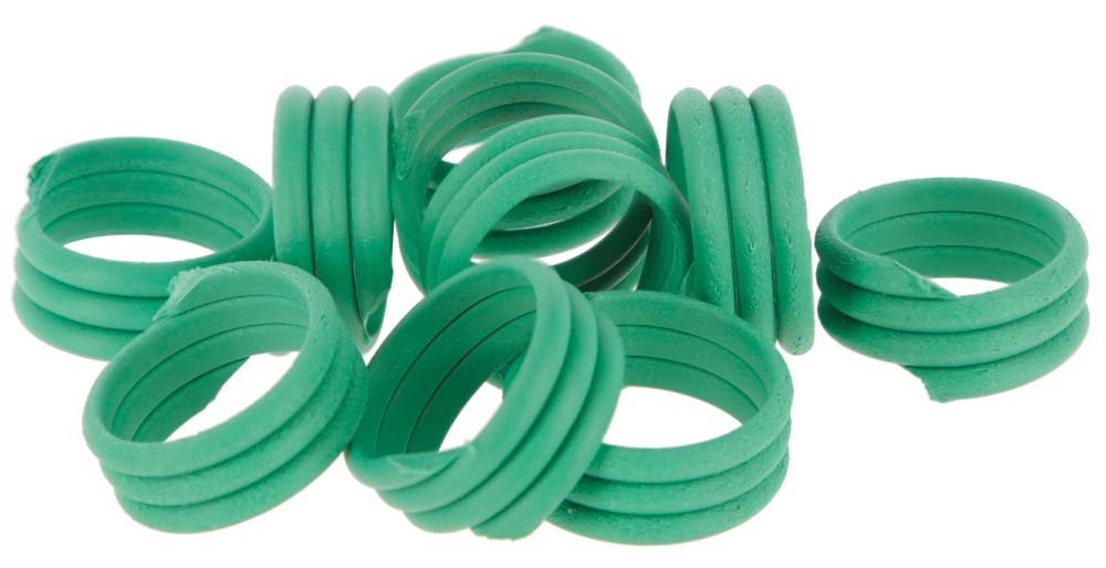 Spiralring,16mm,grün, Kunstst. : grün