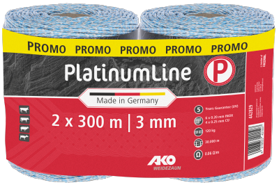PlatinumLine Litze - weiss/blau