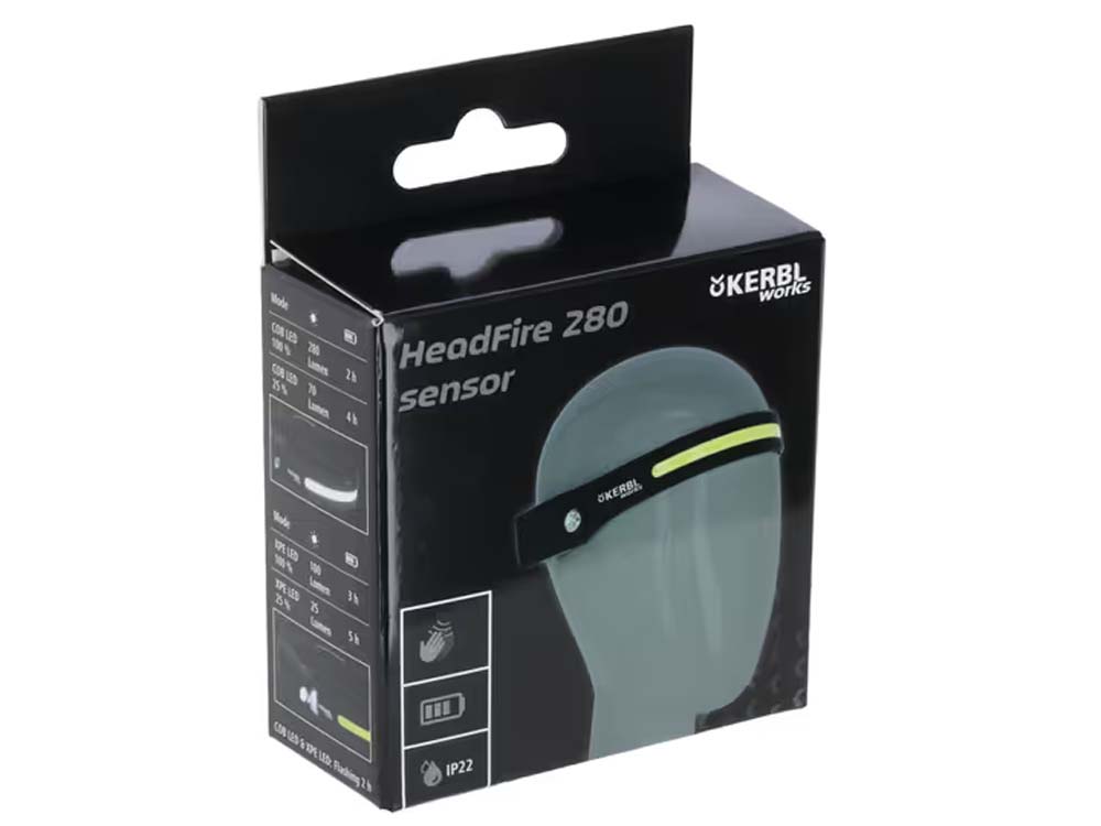 LED Kopflampe - HeadFire 280 sensor 