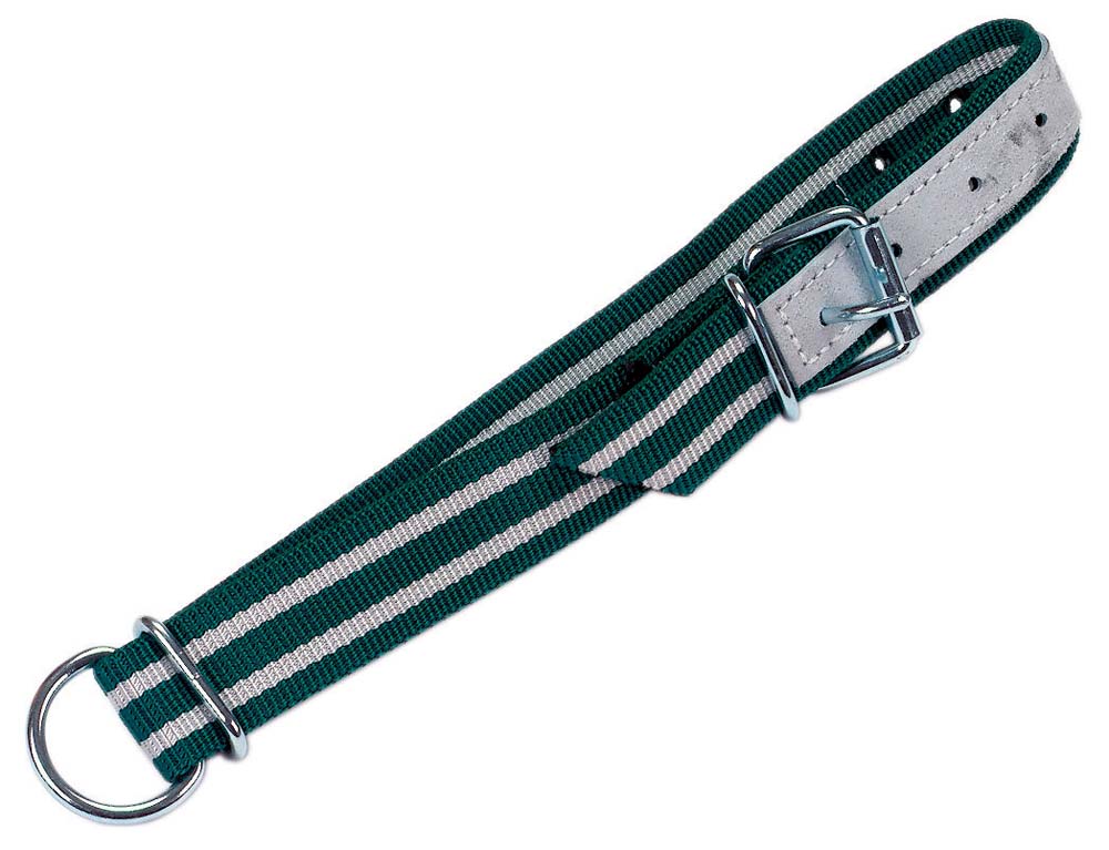 Halsband - 4x130cm - grün/weiss