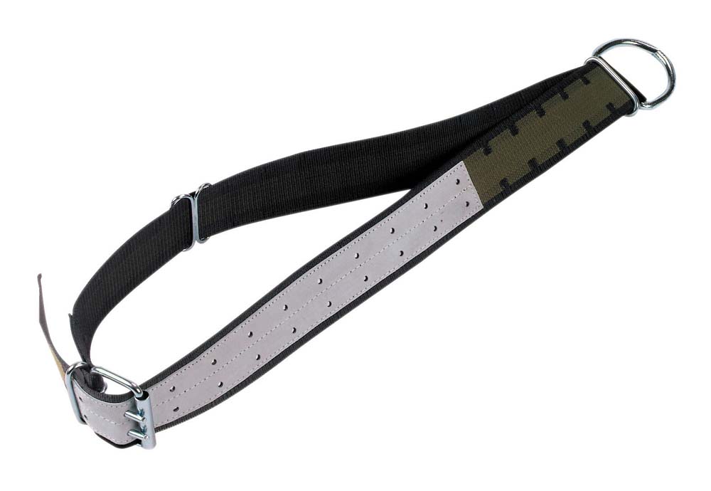 Halsband - 7x170cm - schwarz/olivgrün 