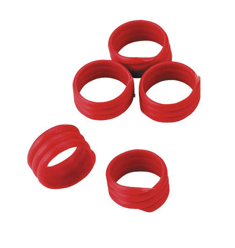 Spiralringe,16mm, rot,Kunstst. : rot