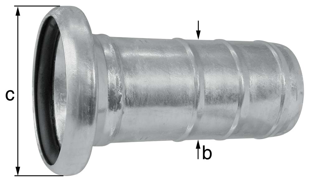 Bauer - Kupplung Mutterstück mit Schlauchtülle