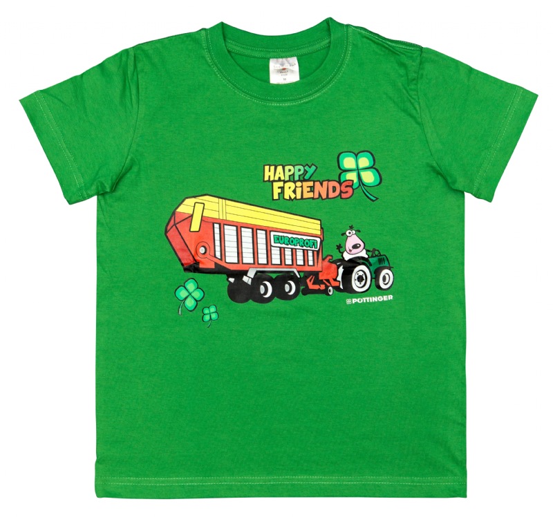Kinder T-Shirt Pöttinger grün