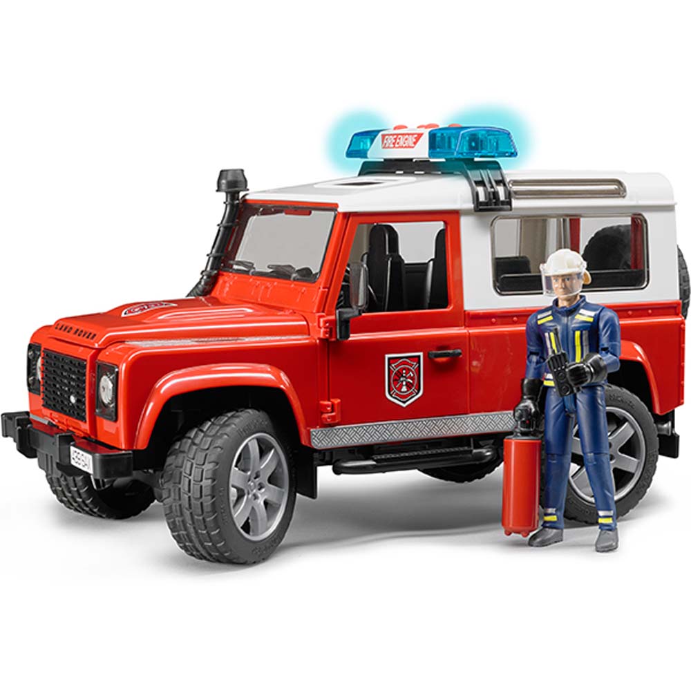 Land Rover Defender St.Wagon Feuerwehrfzg+L+S+Feuerwehrmann