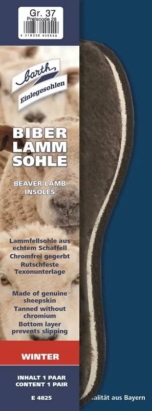 Biber-Lamm Einlegesohle