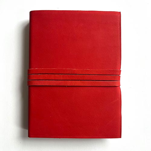 Tagebuch "Rosso nuovo", Ledereinband