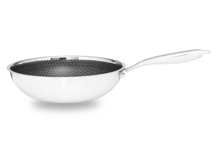 Wok Edelstahl 28cm PFAS frei Henssler