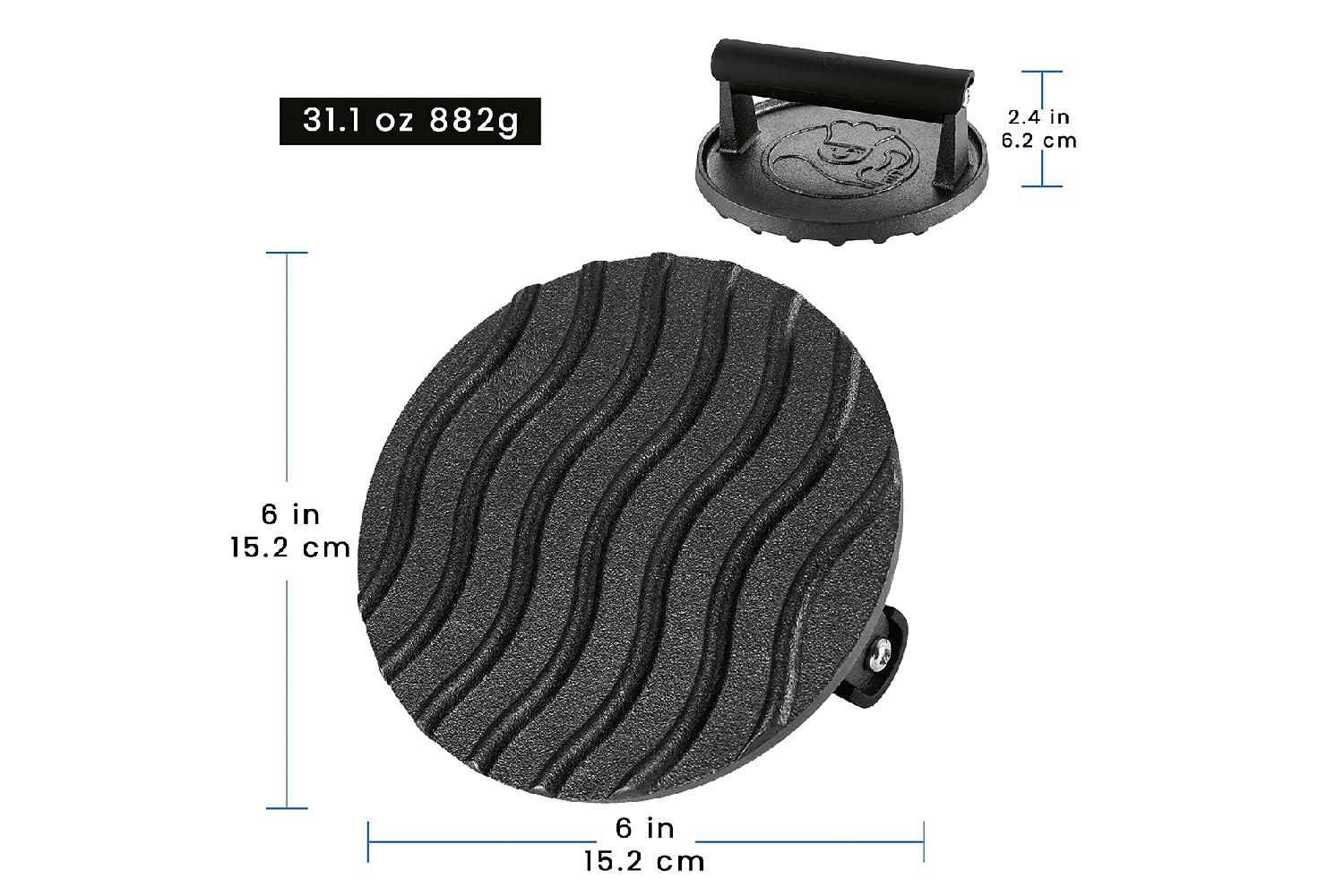 Smashed Burger Presse rund ø15.7 cm