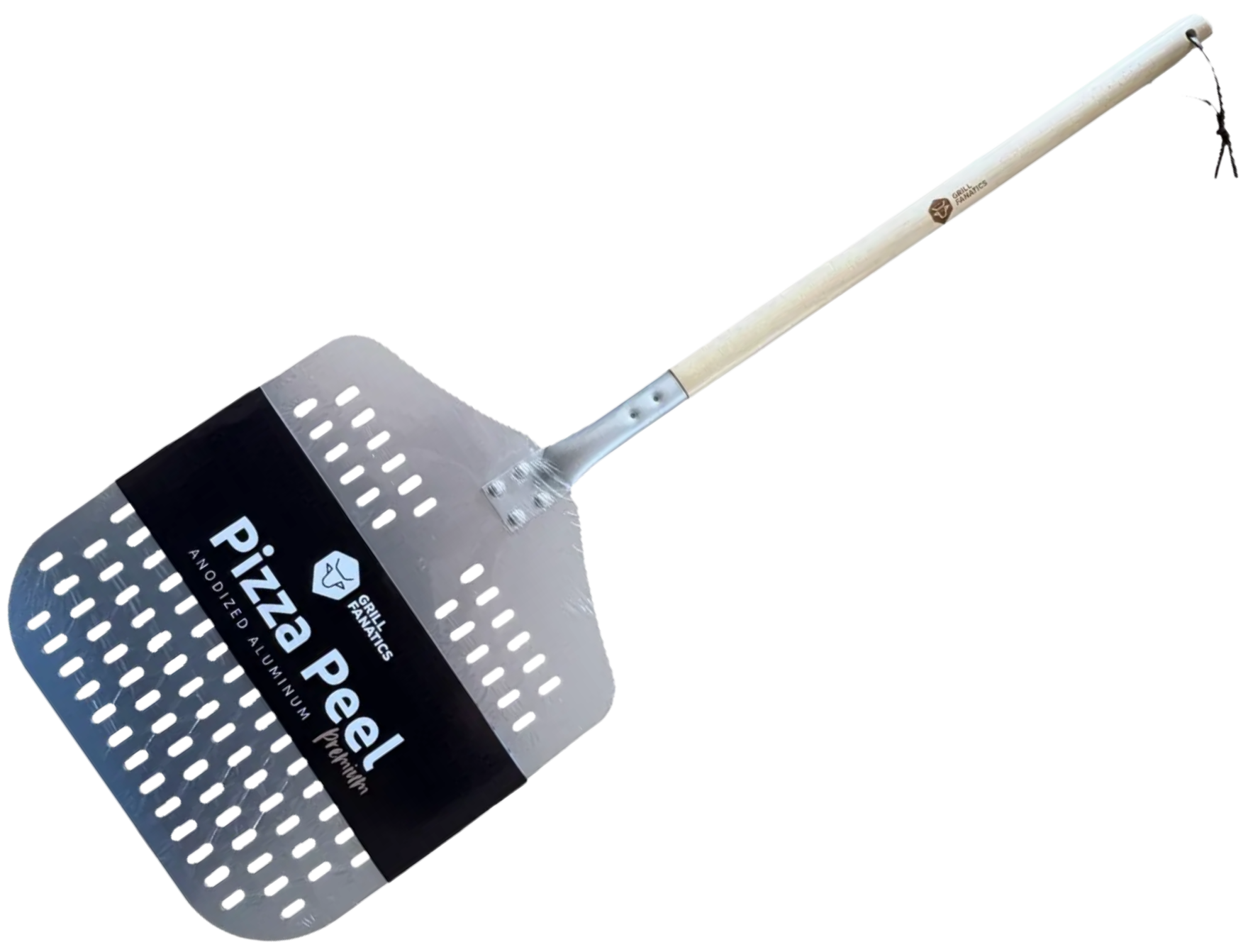 Premium Pizzaschaufel mit L&ouml;chern