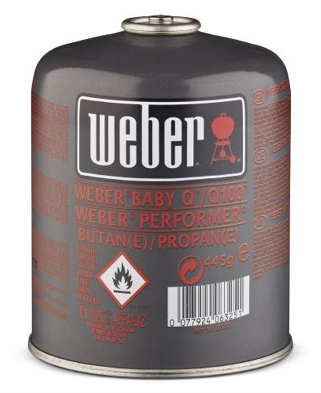 WEBER Gas-Kartusche für Q 100, 1 Stück