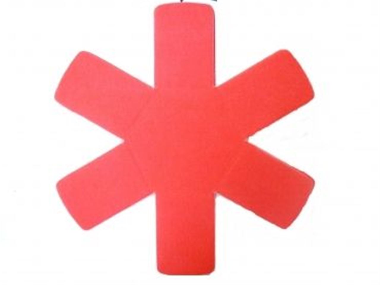 Pfannenschutzset 3-Teilig rot/grau