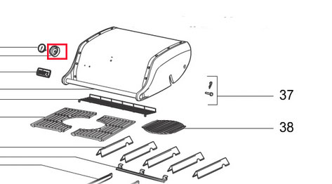 Weber Einsatz-Set für Lenkrollen 