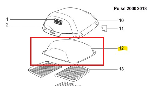 Deckeleinlage Weber Pulse 2000