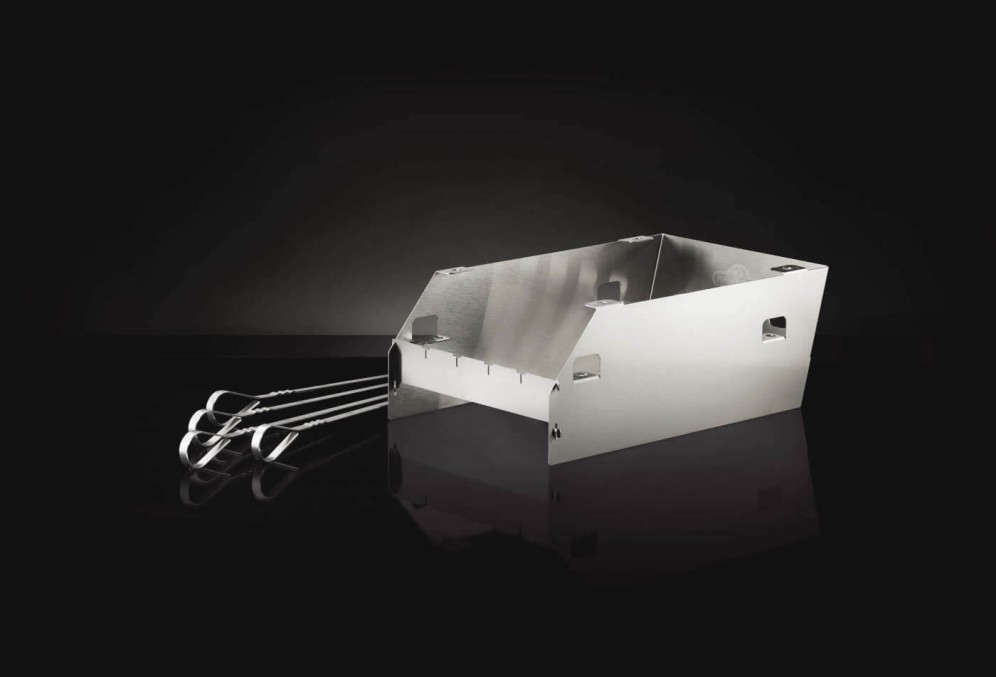 Windschutz f&uuml;r SIZZLE ZONE&trade; gro&szlig;, inkl. 4 Edelstahl-Spie&szlig;e