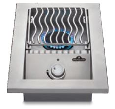 500-Serie Einbau-Seitenbrenner, Edelstahl, klein