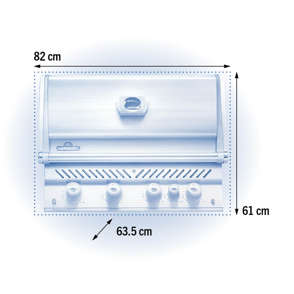 Prestige PRO&trade; 500, Edelstahl, Einbaugrill, inkl. Drehspie&szlig;