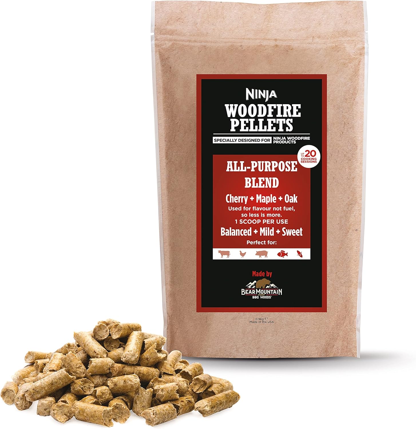 Ninja Woodfire Pellets Allzweckmischung (900 g)