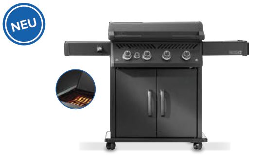 Phantom, Rogue&reg; PRO 30 Plancha, SIZZLE ZONE&trade; Seitenbrenner, mattschwarz