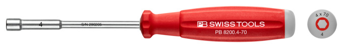 Steckschlüssel SwissGrip PB 8200.4-70<br>