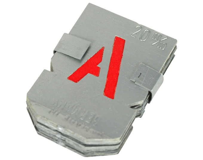 Zinkschablone Buchst. 20mm Grösse: 20