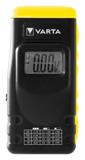 Batterietester LCD Digital inkl. 2xV13GA<br>