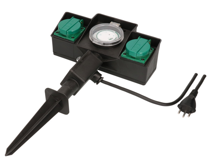 Gartenspiess2xT13 IP44 Timer<br>