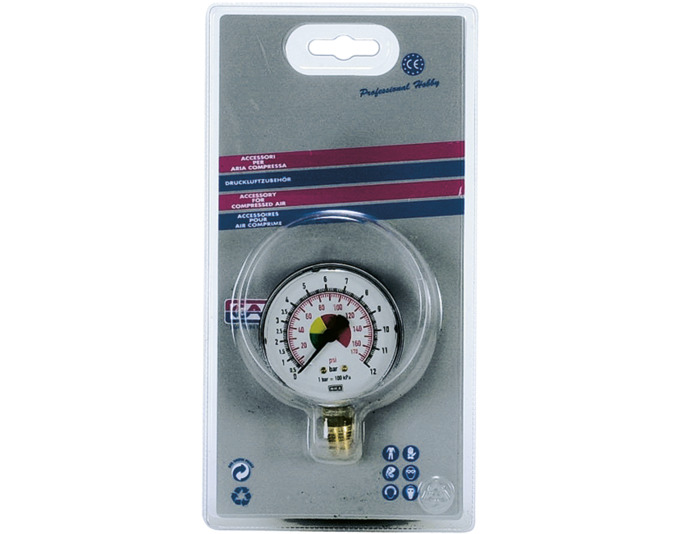 Manometer 63 Rad, 0-12 bar<br>