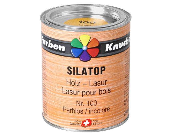 Holzschutzlasur Silatop 750ml<br> Farbe: Eiche mittel