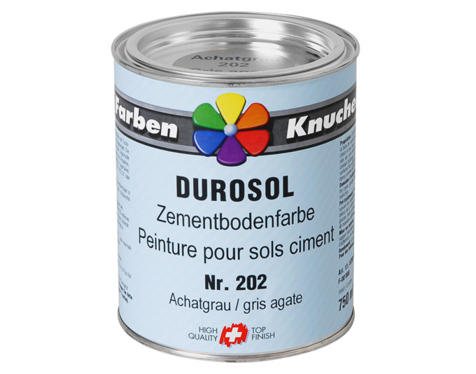 Zementbodenfarbe Durosol 750ml<br> Farbe: achatgrau