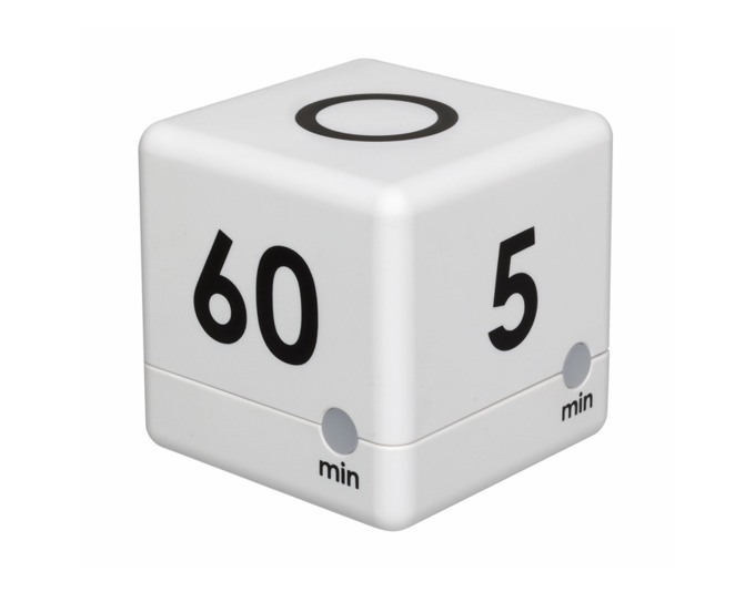 Timer Cube weiss Haushalt