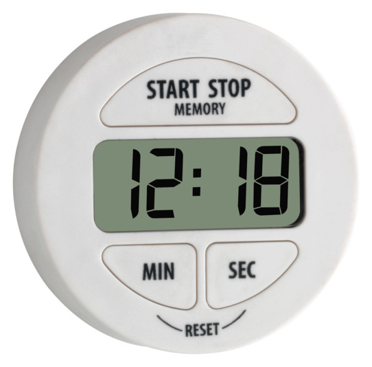 Timer elektr/Stoppuhr weiss